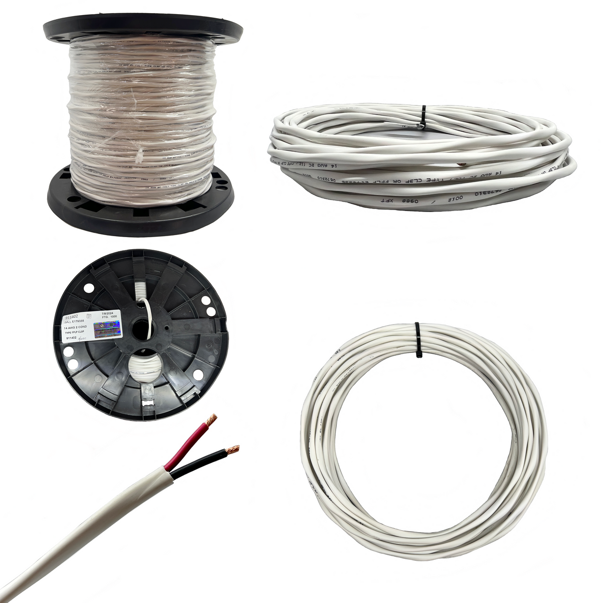 14 AWG 2 Conductor Plenum Unshielded CL3P Lautsprecherkabel