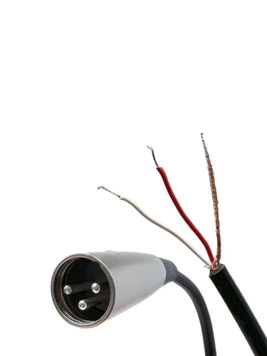 XLR 3 Pin zum Blunt Installieren von Kabeln - 18 AWG Shielded Audio Cable