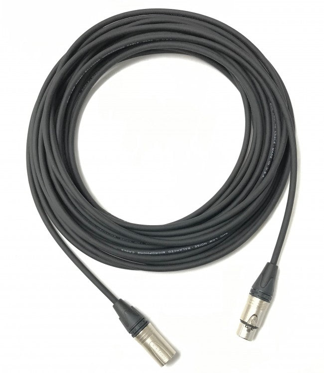 Ausgewogene XLR-Audiokabel mit männlichen bis weiblichen Neutrik-Anschlüssen alle Längen verfügbar
