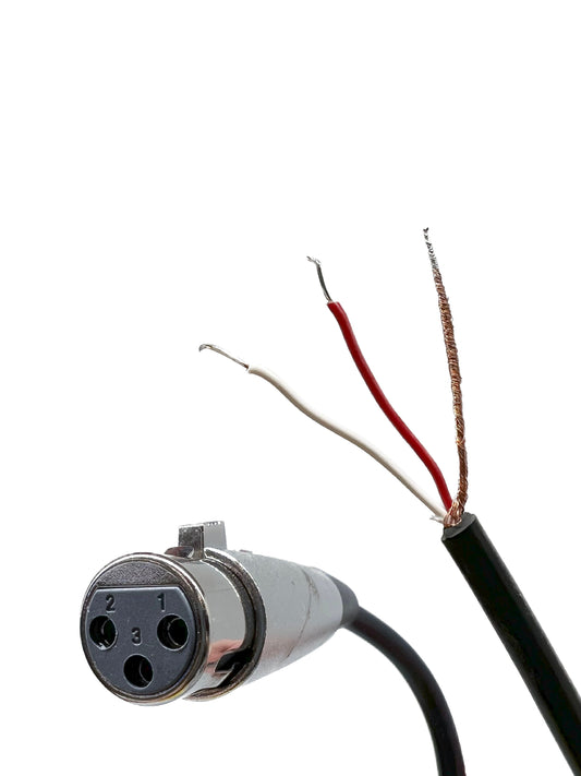 XLR 3 Pin zum Blunt Installieren von Kabeln - 18 AWG Shielded Audio Cable