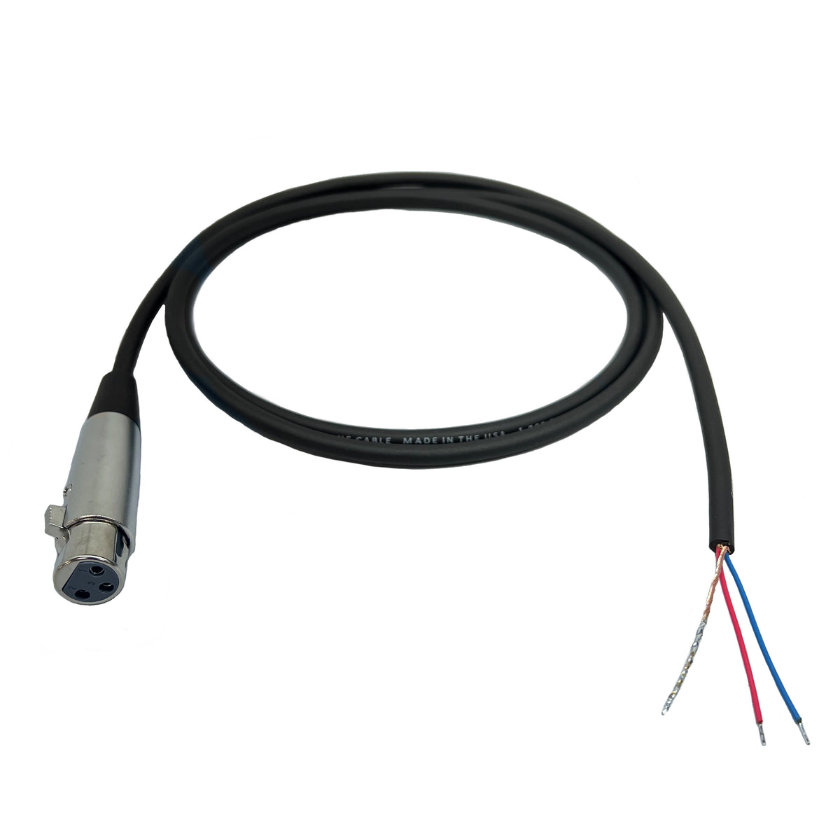XLR 3 Pin Female zu Blunt Installieren Kabel
