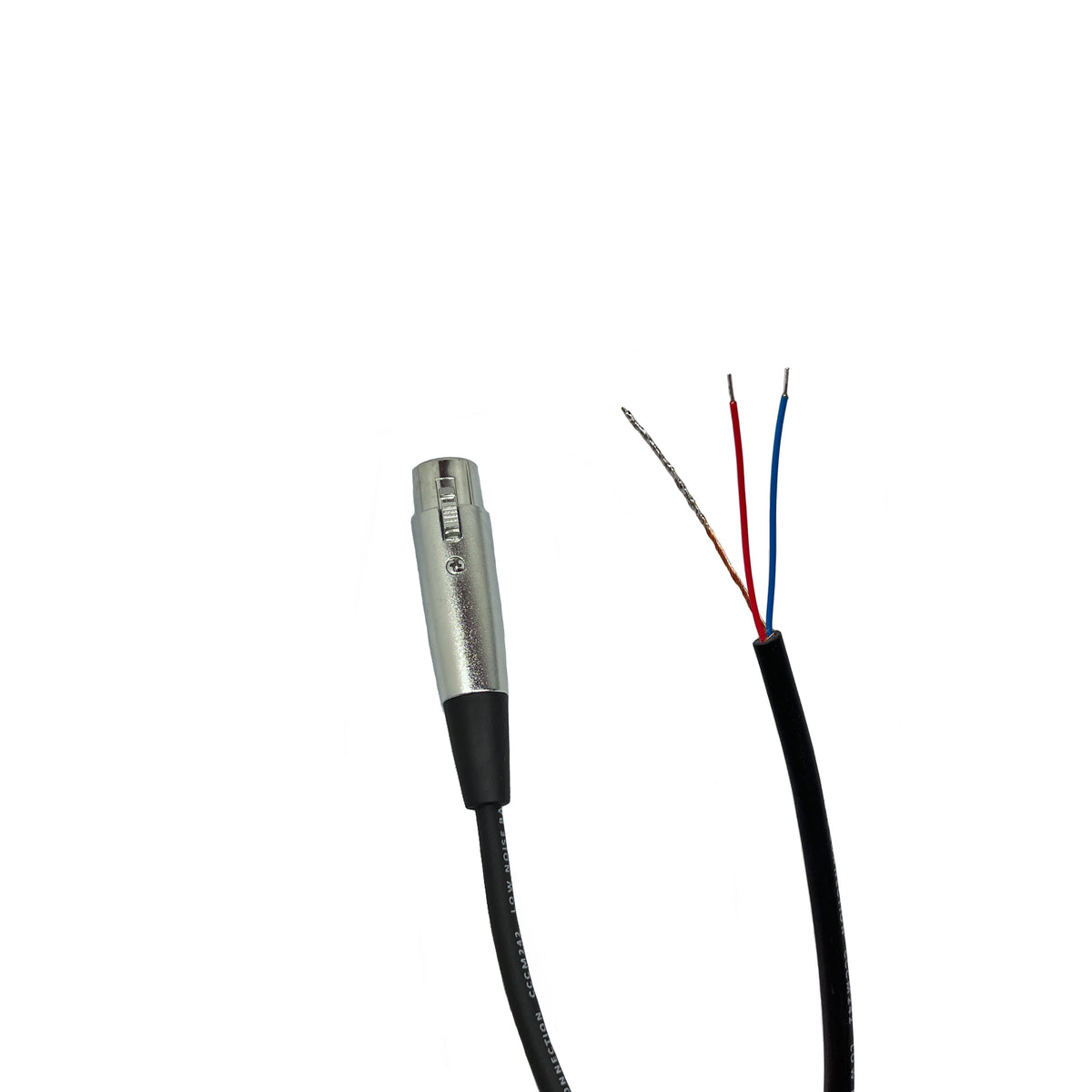 XLR 3 Pin Female zu Blunt Installieren Kabel