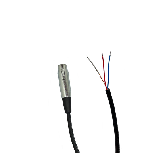 XLR 3 Pin Female zu Blunt Installieren Kabel
