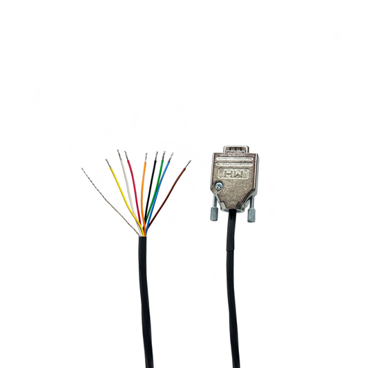 DB9 Weiblich zu Blunt 22 AWG Plenum Black Jacket Serial Data Cable