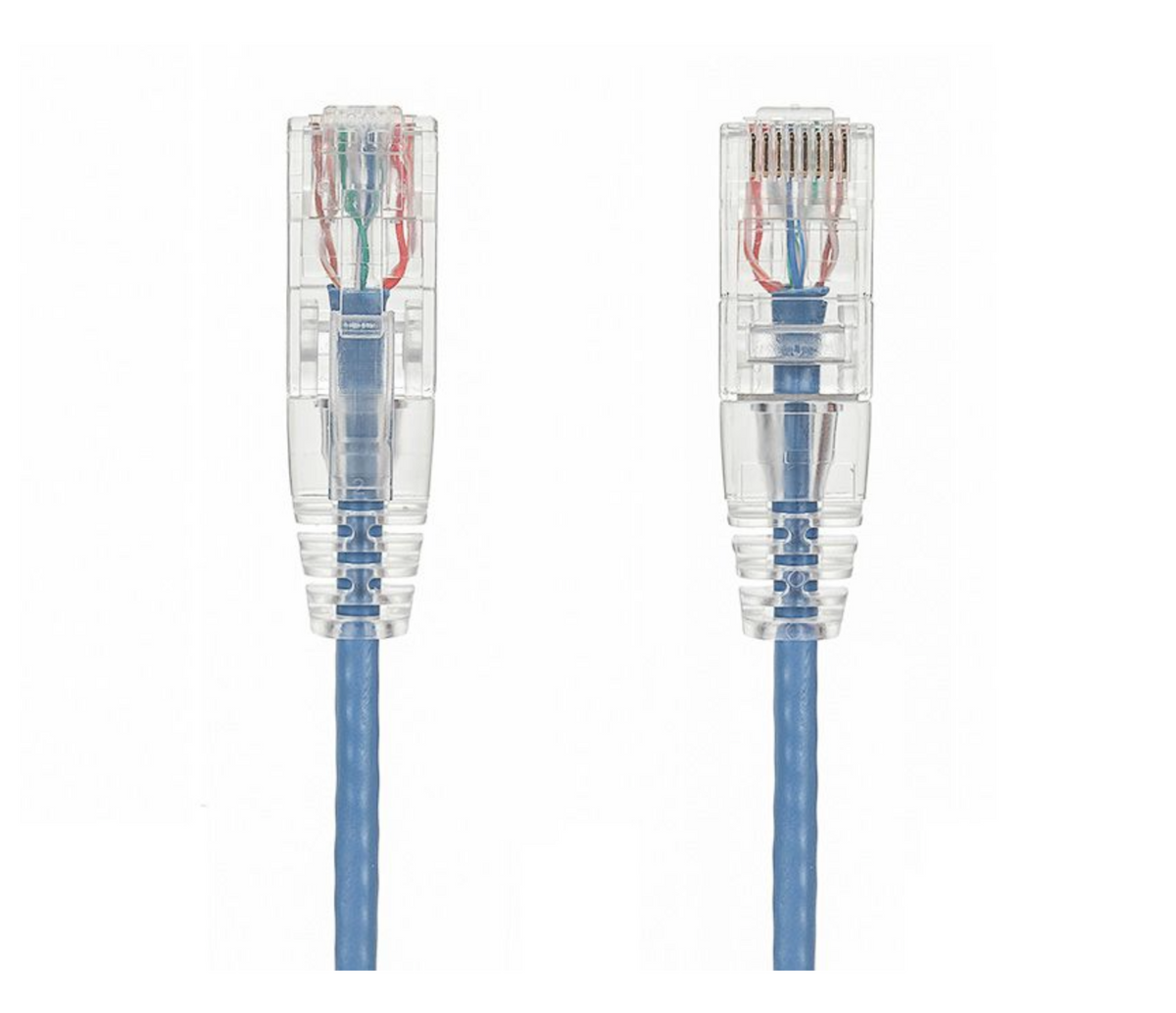Slim CAT6 Ethernet Patch Kabel 28 AWG Molded Boot