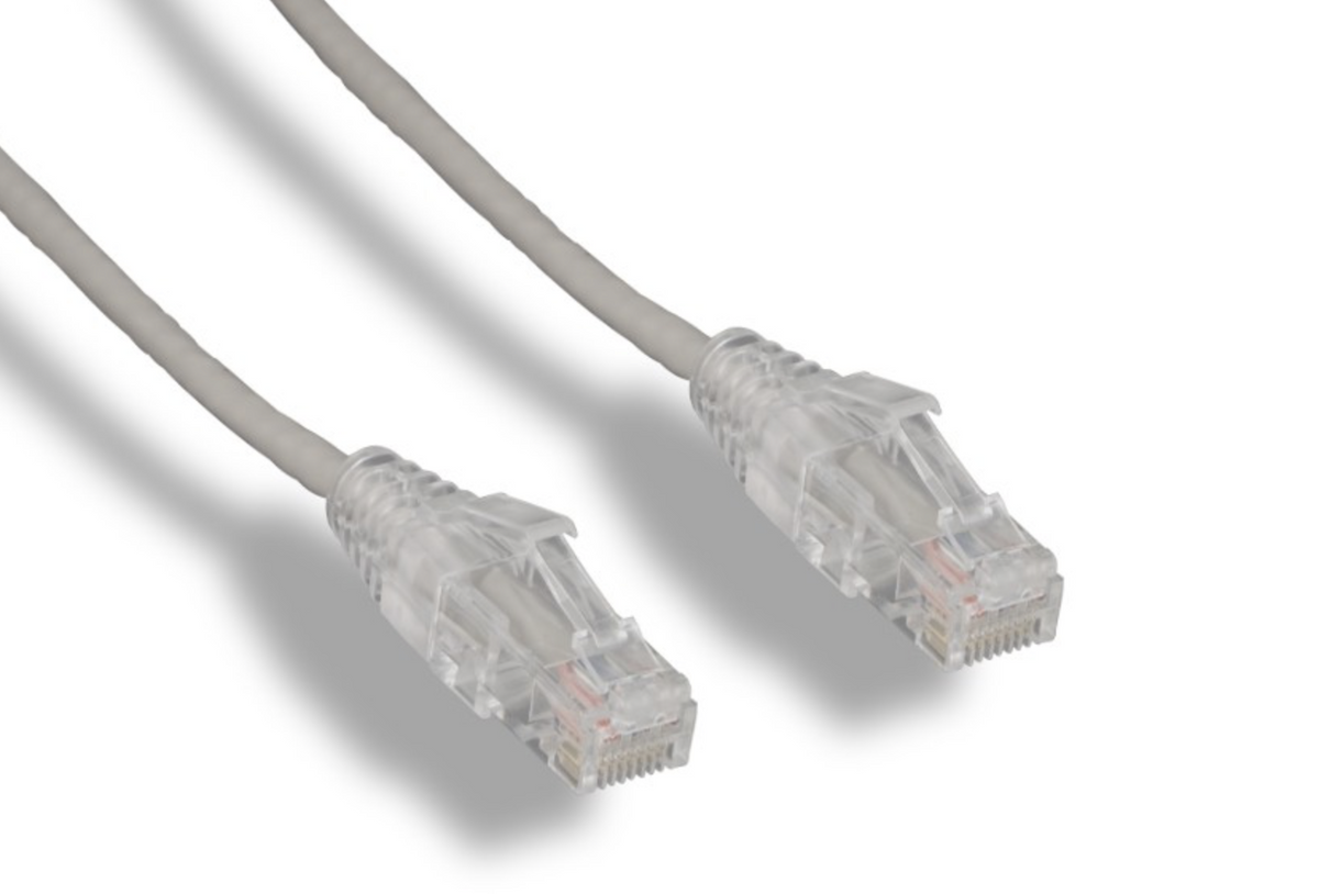 Slim CAT6A Ethernet Patch Kabel - 28 AWG Clear Boot