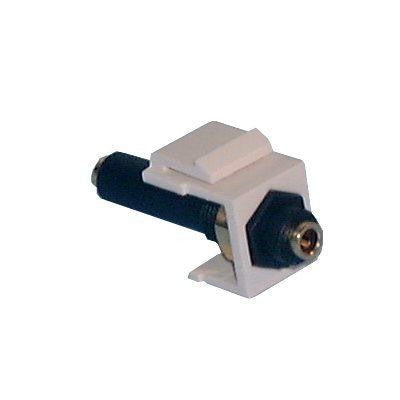 3.5MM Stereo Weiblich zu Weiblich Einfügen Keystone - Weiß