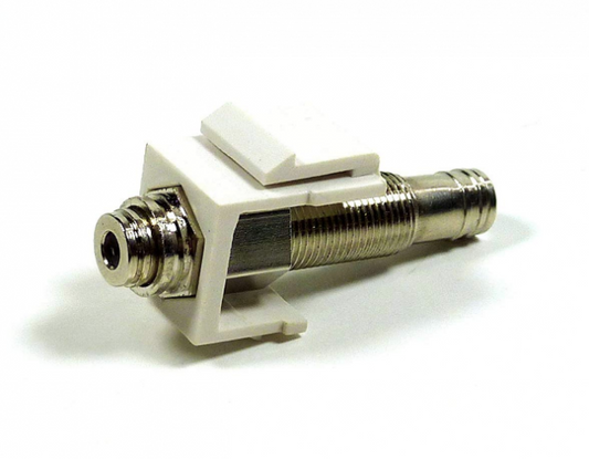 3.5MM TRRS Weiblich zu Weiblich Keystone Keystone - Weiß