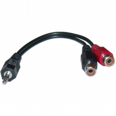 3,5mm Stereo Männlich zu 2 RCA Weiblich Y Kabel