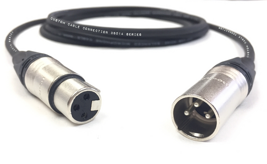 Balanced XLR Canare Star Quad Mikrofonkabel männlich bis weiblich