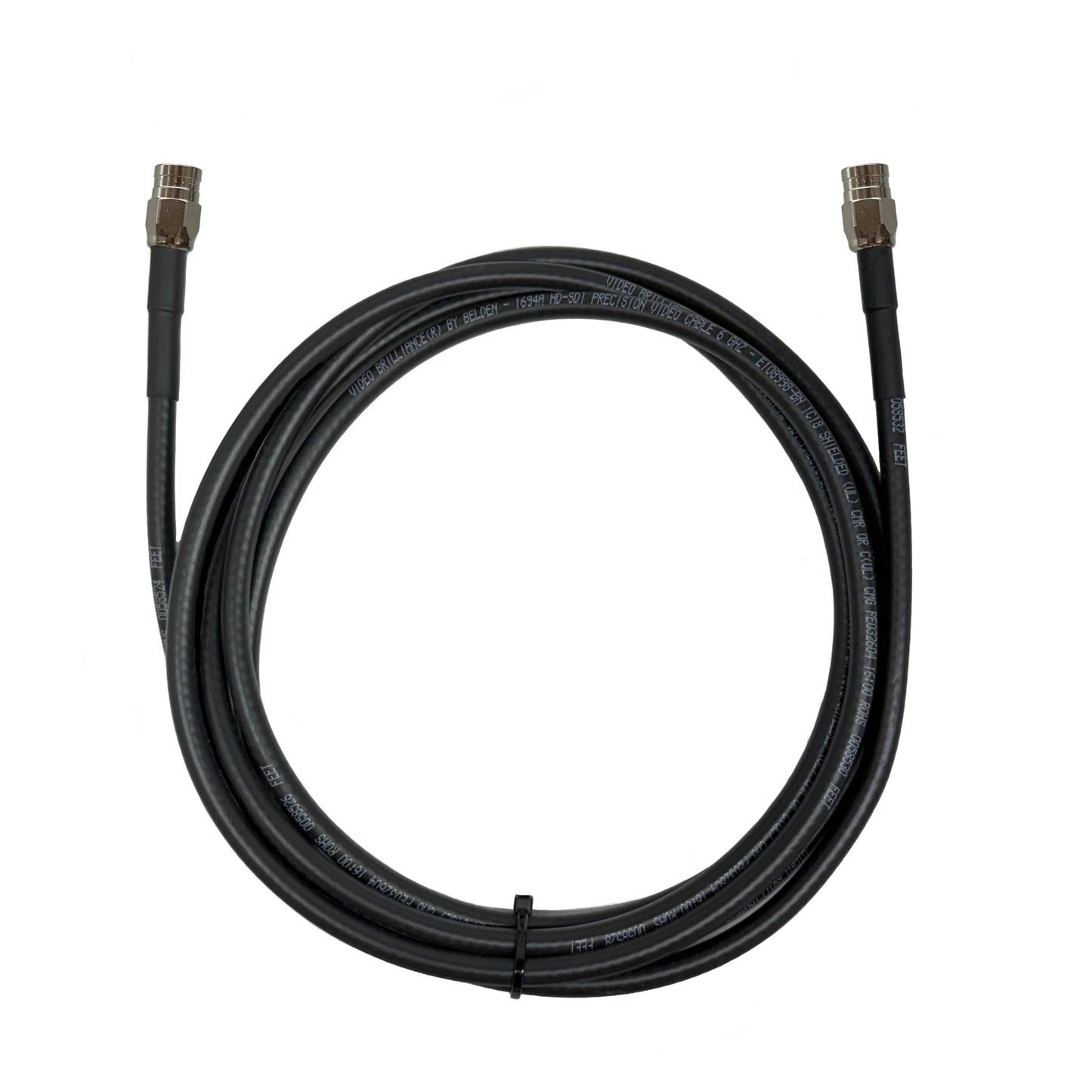 F-Typ männlich zu männlich Belden 1694A RG6 Broadcast 4K Satelliten-Koaxialkabel CL2