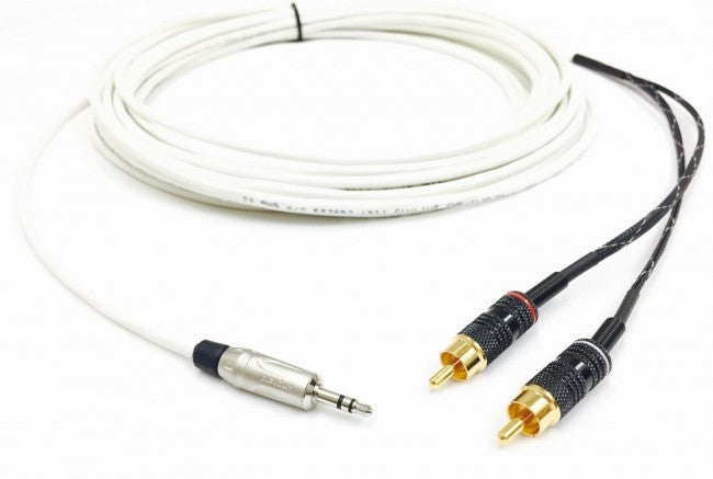 3,5MM bis 2 RCA Stereo Audio Kabel Male to Male - Plenum CL3P Jacke - Installationsgrad