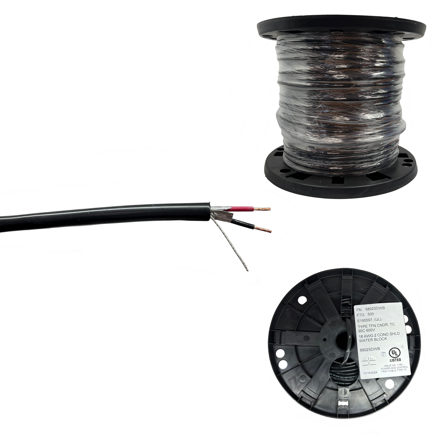 Direkte Bestattung abgeschirmt - Sonnenresistent - 18 AWG 2 Leiter 500ft und 1000ft