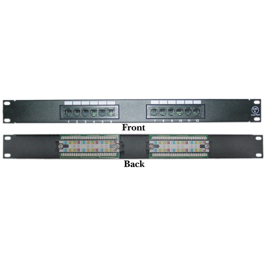 Cat6 Patch Panel 110 Block 568A & 568B Kompatibel (12, 24, 48 und 96 Port)