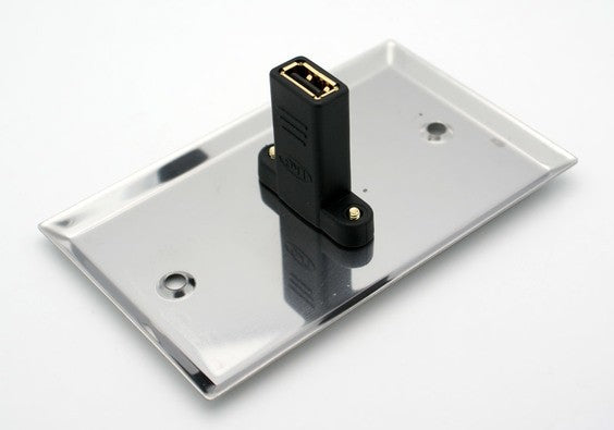 Edelstahl Single USB 2.0 Wandplatte Philmore 75-697