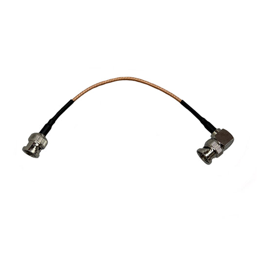 Mini BNC Rechtswinkel Männlich zu BNC Gerader Männlicher HD SDI RG179 75 Ohm