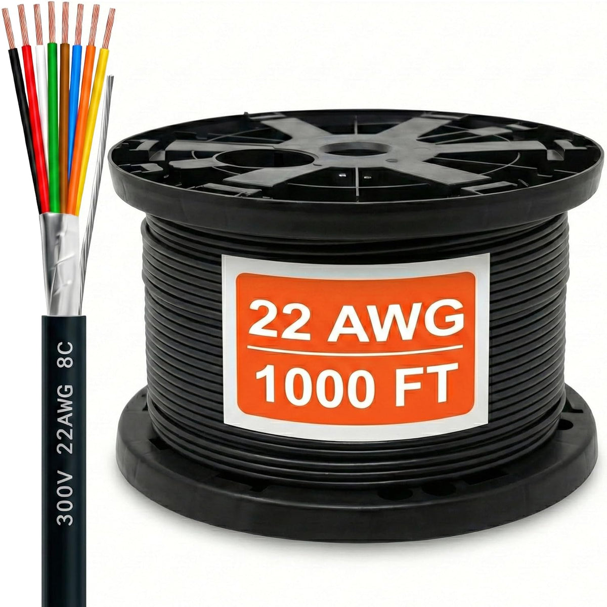 22 AWG 8 Leiter Stranded Shielded Plenum CMP Kabel