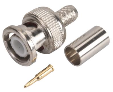 BNC Crimp Connector für Belden 4694R - 12 GHz - 75 Ohm