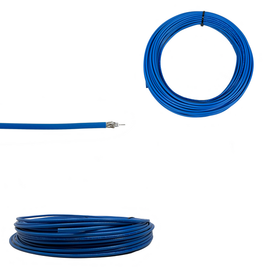Belden 4855R 12G-SDI 4K UHD Blue Coax Kabel - 23 AWG - 1000 Fuß