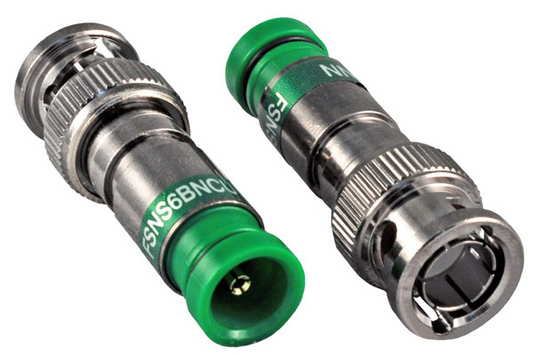 Belden FSNS6BNCU RG6/6 Quad Universal BNC Nickel - Packung von 25