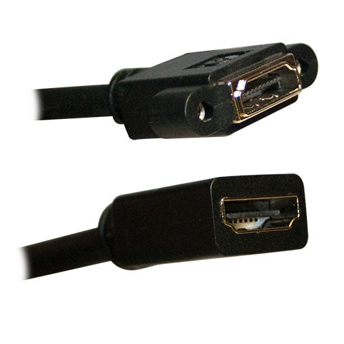 HDMI Panel Mount Pigtail, Weiblich zu Weiblich, 8 Zoll, Nicht-Plenum