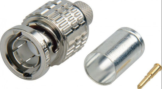 Canare BCP-D55UHD 12G-SDI 4K UHD 75-Ohm Crimp Plug BNC-Anschluss für Canare L-5.5CUHD