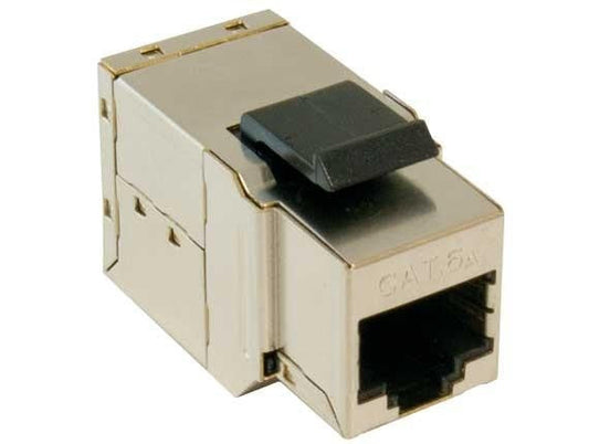 Cat6A 10G Abgeschirmter Snap-In-Inline-Kuppler Keystone Jack