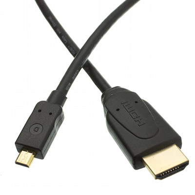 HDMI zu Micro D HDMI Kabel, High Speed mit Ethernet