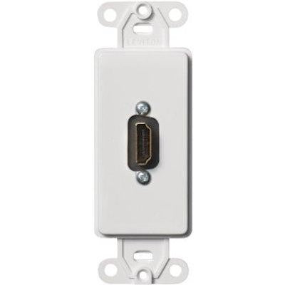 Weiße Decora Wandplatte mit HDMI Female Feed Thru Philmore 75-1177
