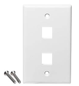 Keystone Wall Plate - Weiße Datacomm 20-3003-WH
