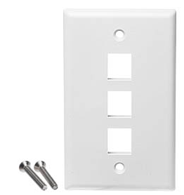 Keystone Wall Plate - Weiße Datacomm 20-3003-WH