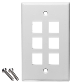 Keystone Wall Plate - Weiße Datacomm 20-3003-WH