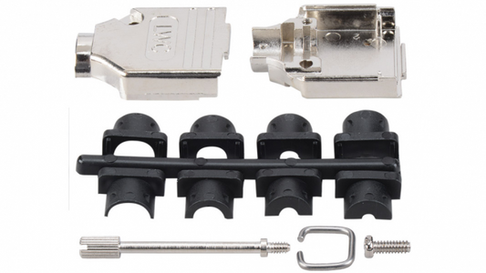 Vernickelte Haube für DB9 / HD15 Pin MHDTZK9K