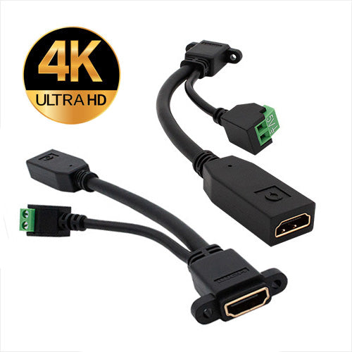 Aktiver HDMI-Schweift, 4K, weiblich zu Panel Mount Weiblich