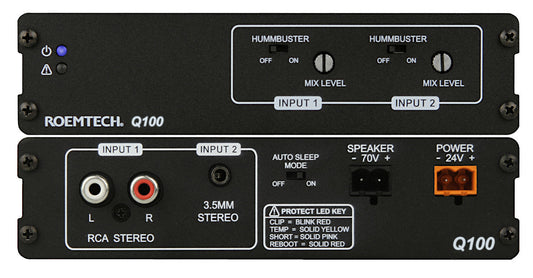 Kommerzielle Audiosysteme - 70V 100 Watt Mixer / Verstärker