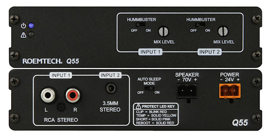 Kommerzielle Audiosysteme - 70V 55 Watt Mixer / Verstärker