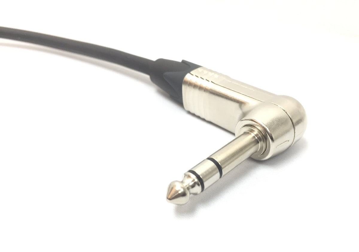 Ausgewogene XLR Female bis 1/4 TRS Rechtswinkel Audiokabel mit Neutrik Connectors