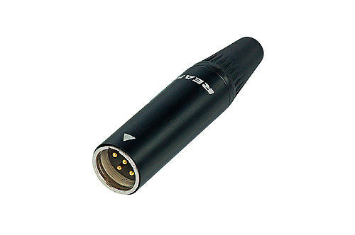 Mini XLR 4 PIN Männlich - Schwarz - Rean RT4MC-B