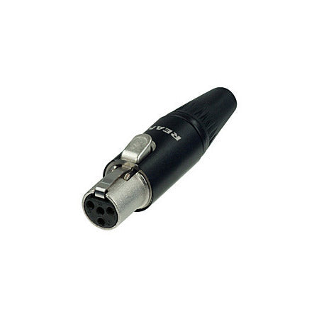 Mini XLR 4 PIN Weiblich - Schwarz - Rean RT4FC-B