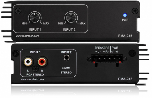 Roemtech PMA-245+ Plenum Verstärker 45 Watt - 2 Kanal Stereo