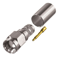 SMA Male Crimp Plug 3 Stück RG8X (LMR240) - RFI-RSA-3000-X