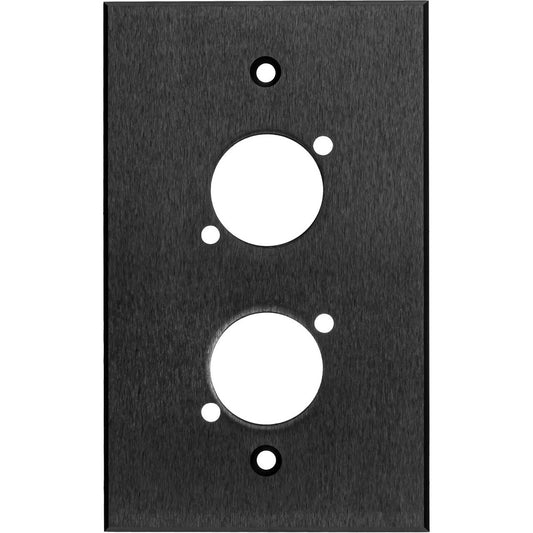 Mein Custom Shop WP1X1 1-Gang Black Anodized Aluminium Wandplatte mit D Style Cutout