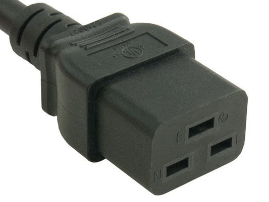 Schwerlast-Stromkabel 14 AWG (IEC-320-C19 bis NEMA 5-15P) 15 AMP