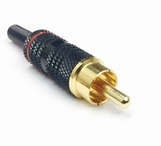 RCA Male Solder Connectors 4mm OD