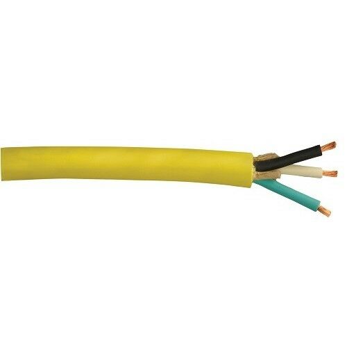 12/3 SJEOOW, 12 AWG 3 Portable Power Cable 300 Volt - Gelb